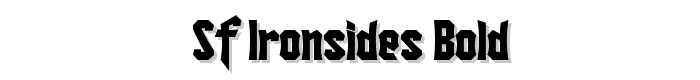 SF Ironsides Bold font